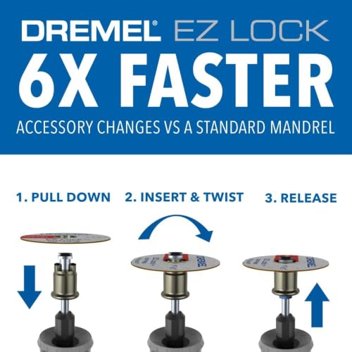 Dremel EZ402 EZ Lock Mandrel Silver medium