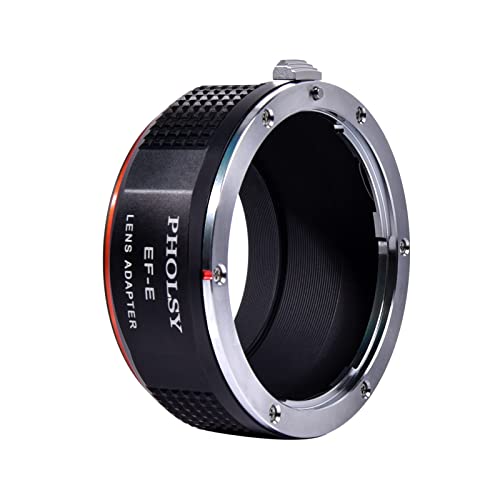 PHOLSY Lens Mount Adapter Compatible with Canon EF Lens to Sony E Camera Canon EF/EF S to Sony E