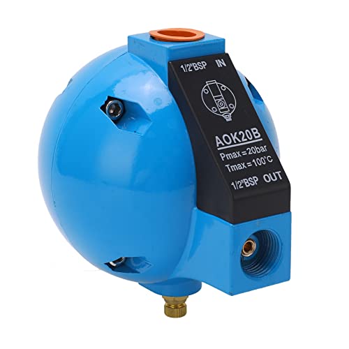AOK20B Automatic Drainage Valve, DN15, 20 Bar Maximum Pressure, Aluminium Alloy, Intelligent Self-Drainage for Air Compressor, Industrial Application