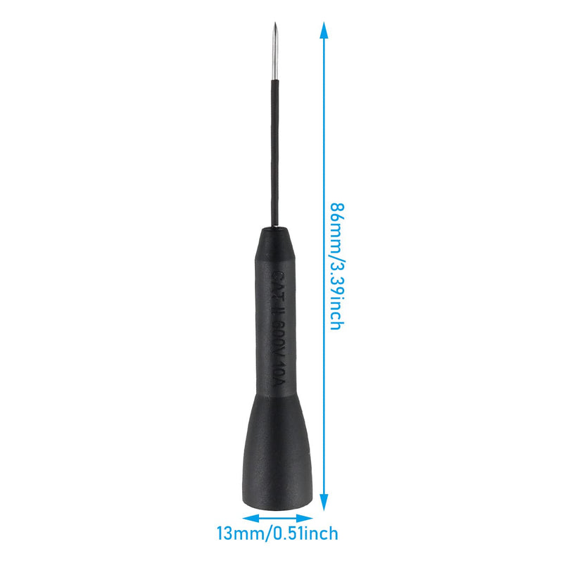[Australia - AusPower] - Test Probes Needle Tip Multimeter Insulated Test Probe Needle Test Probes Non-Destructive Multimeter Test 