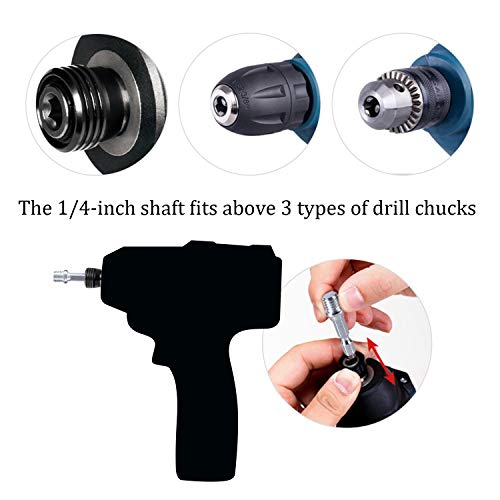 Kichwit 4 Inch Drill Power Scrubber Scouring Pads Cleaning Kit, Heavy Duty Household Cleaning Tool (Drill NOT Included)