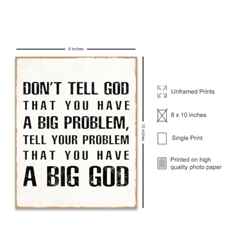Everything Happens for a Reason Trust God Christian Wall Art Poster