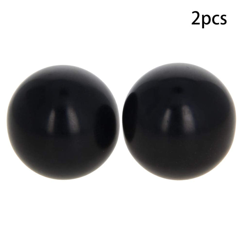 Othmro 2Pcs Threaded Ball Knobs, 1.38Inch Dia 0.39Inch Thread M10 Female Thread Black Bakelite Handle Thermoset Ball Knob for Lawn Mowers Exercise Equipment Machinery Valves Spigots (M10x35)