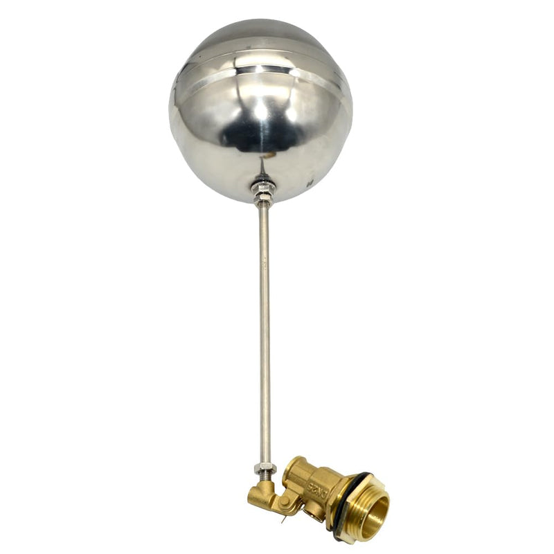 VARMHUS 304 Stainless Steel Male Thread Float Ball Valve, Brass Automatic Water Level Control for Stock Tank, Pool, and Water Tank Applications (1inch) 1inch