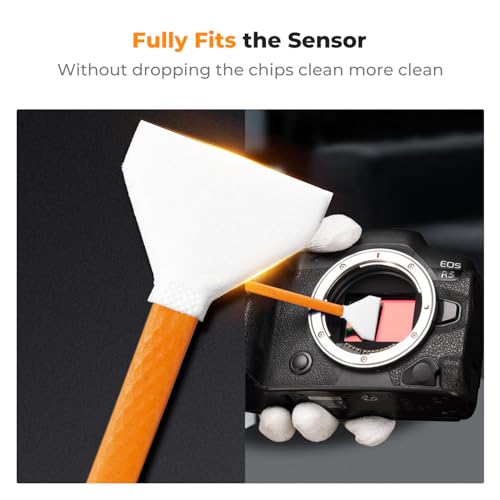 K&F CONCEPT 24mm Full Frame Sensor Cleaning Kits, with 20ml Sensor Cleaner