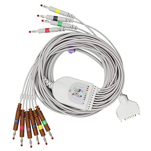 Sino-k Compatible ECG Cable 10 Leads Wires for Fukuda Denshi Banana IEC European Standard 4.0 mm Fda/Cer Approved SK1203B