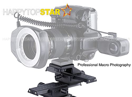 4-Way Macro Focusing Focus Rail Slider Close-Up Shooting Compatible with All Digital SLR Camera DC with Standard 1/4" -Inch Screw Hole