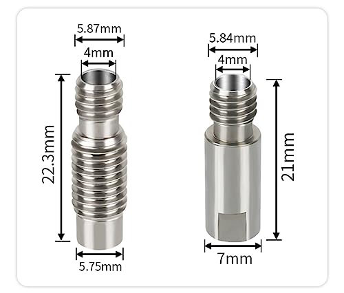 3D Printer Extruder Heater Cartridge Thermistor 0.4-1.2mm Nozzles Metal Titan Handle Hotend Kit Compatible with Artillery Sidewinder X1 X2 Genius Pro Volcano Hot End