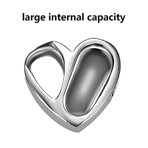 Heart Urn Necklace for Ashes Cremation Jewelry Forever in My Heart Engraved Stainless Steel Keepsake Waterproof Memorial Pendant for loved One with Filling Kit Uncle
