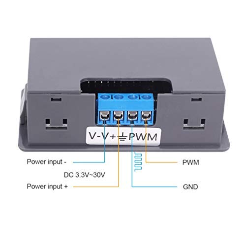 [Australia - AusPower] - Signal Generator, MiOYOOW 1Hz-150KHz 1-Channel Adjustable PWM Pulse Frequency Generator Module DC 3.3V-30V 5-30mA LCD Display Module 