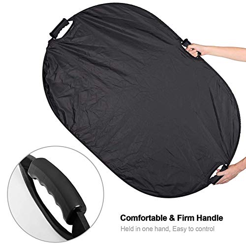 Selens 5-in-1 Oval Reflector with Handle for Photography Photo Studio Lighting & Outdoor Lighting (32 x 48 Inch) 32 x 48 Inch Oval Reflector