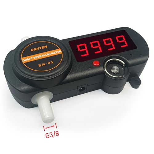 DIGITEN BM5 Draft Beer Meter Flow Sensor with Water Timer