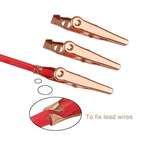 [Australia - AusPower] - DROK Alligator Clips, 20pcs Insulated Electrical Test Kit 1.77"/45mm 10A Pure Copper Alligator Clip Crocodile Clamps Jumper Helper with Protective Insulation Cover 