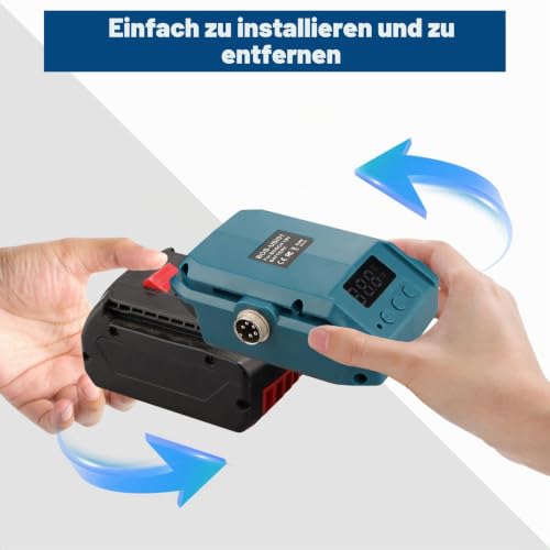 Cordless Soldering Iron Set for Bosch Professional 18 V System GBA Battery, 60 W LCD Adjustable Temperature 180-480 °C, with On/Off Switch, Suction Rod, 50 g Soldering Wire, Soldering Iron Stand for Electrical Work For Bosch GBA