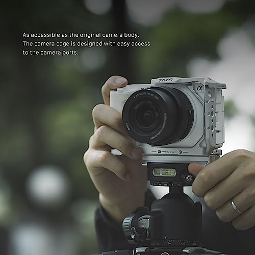 Tilta Full Camera Cage Compatible with Sony ZV-E1 | Cold Shoe, NATO Rail, M3 & 1/4"-20 Mounting Threads | Detachable ARCA Plate for Horizontal or Vertical Shooting | Integrated Cooling System | Black