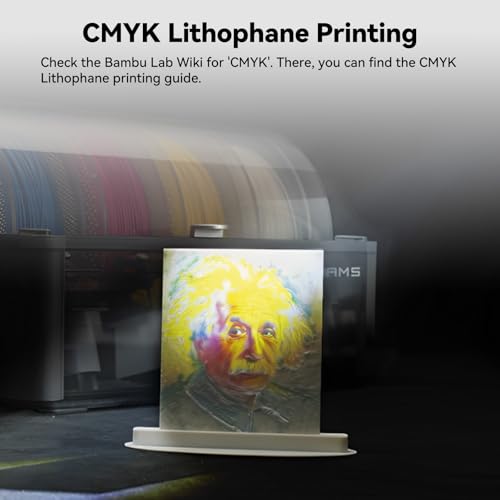 CMYK Lithophane LED Backlight Board Kit Compatible with Bambulab A1/A1 Mini 4 PCS CMYK Lithophane LED