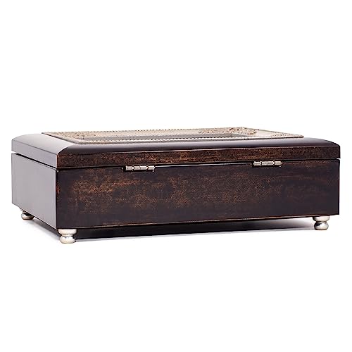 Cottage Garden Mom Madre Spanish Tu Amor Generoso Burlwood Jewelry Music Box Plays Amazing Grace