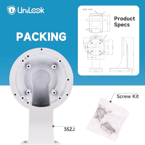 UNILOOK PTZ Camera Mounting Bracket, Full Metal Design