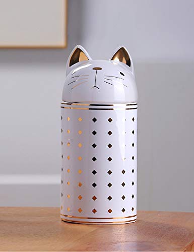 HAUCOZE Cat Cookie Jar Candy Storage Kitchen Canister with Lid 8.3Inch