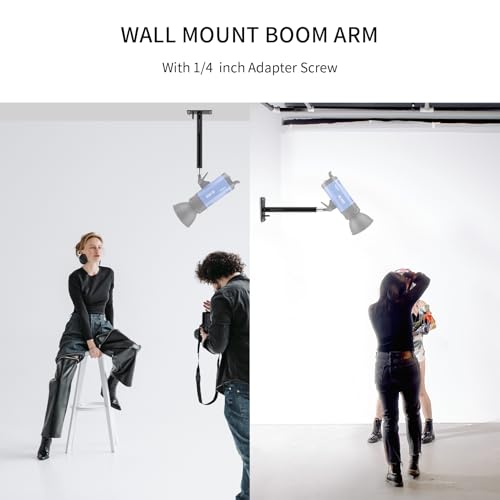 Selens 11" Photo Studio Camera Ceiling Mount, Wall Mount Boom Arm