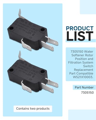 Filloman 7305150 rotor position switch for GE water softener filtration replacement parts