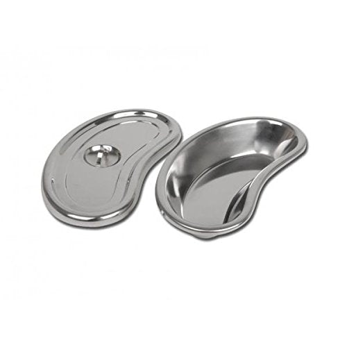 GIMA UPL-063 Stainless Steel Kidney Dish with Lid 247mm x 122mm x 43mm