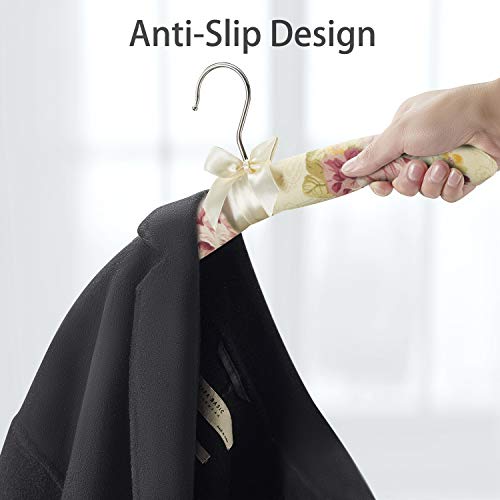 Padded Clothes Hangers for Sweaters,Women Padded Coat Hangers Pack of 10
