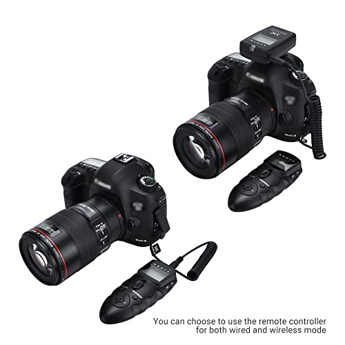 JJC Wireless Intervalometer Timer Remote Shutter Release for Canon R1 R3 R5 For Canon RS-80N3