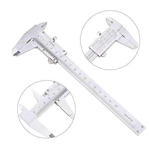 Calliper Analogue 150 mm, Calliper Analogue 0.02 mm | Accuracy calliper analogue with locking screw for household and industrial measurement, measuring tool Vernier caliper analogue 150 mm