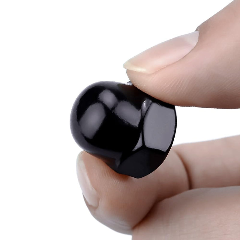[Australia - AusPower] - M8-1.25 Hex Head Acorn Cap Nuts, 304 Stainless Steel 18-8 Hexagon Head Acorn Dome Cap Nuts, Black Oxide Finish, Hex Drive, 10 PCS M8-1.25 