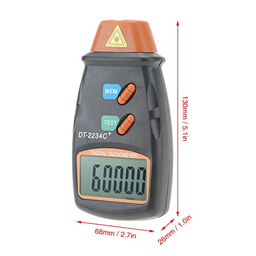 Non-contact bag DT-2234C + laser tachometer digital LCD photo tachometer mini speed display motor tachometer with 3 reflective strips