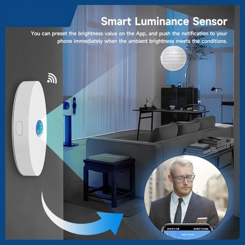 Light sensor, luminance sensor can automatically adjust the light levels for ZigBee light sensor for smart homes for TUYA WiFi / ZigBee (ForZigbee) Forzigbee