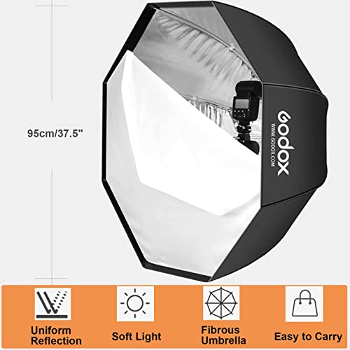 GODOX 95cm/37.5" Umbrella Octagon Softbox Reflector Kit 37.5"