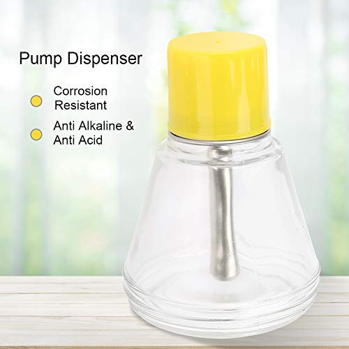 150ml Nail Art Pump Dispenser Empty Bottle Liquid Container Glass Alcohol Press Bottle