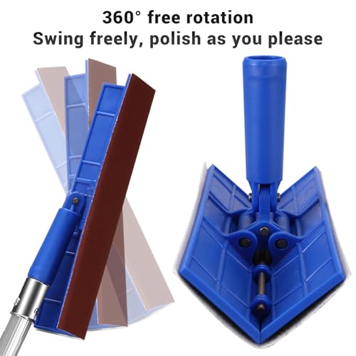 Ceiling Sandpaper Holder Drywall Sandpaper Holder Set Professional Inside Corner Putty Polishing Tool for Wall Smoothing Ceiling with Self Adhesive Design