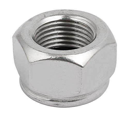 uxcell M18 x 1.5mm pitch metric fine thread 304 stainless steel hex lock nuts, 4-piece set