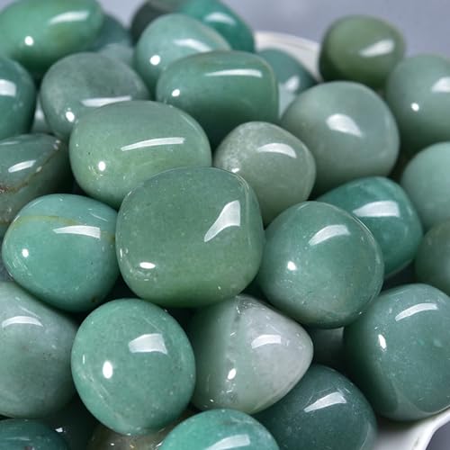 Green Aventurine Tumbled Polished Stones, 1.25-2.0" Large Reiki Healing Crystal Stones, Natural Gemstones for Meditation, Reiki, Chakra, Home Decor Green Aventurine