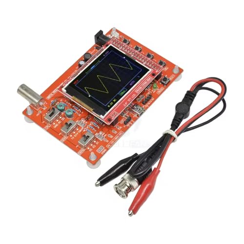 DollaTek DSO138 Fully Assembled Digital Oscilloscope 2.4 Inch TFT LCD Display Probe Test Clip Acrylic Housing Oscilloscope