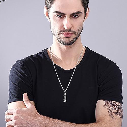 Urn Necklace Sterling Silver Bar Cremation Jewelry for Ashes Memory Jewelry for Women Men A-Sunflower
