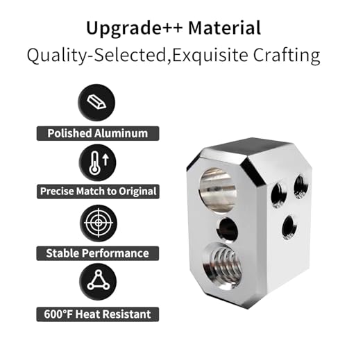 Prusaa MK4 Print Head Kit - XL Hotend Replacement: Nextruder Heater Block Silicone Sock Brass Hardened Steel Nozzle 0.4mm 104NT Thermistor 24V 40W Heater Cartridge - 3D Printer Accessories