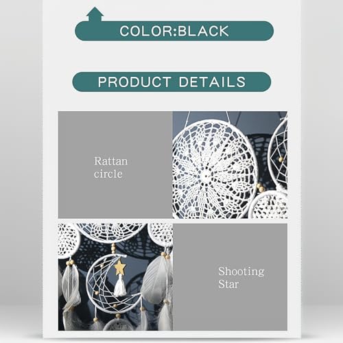 Set of 5 Boho Bedroom Dream Catchers for Adults Wall Bohemian Decor Camel