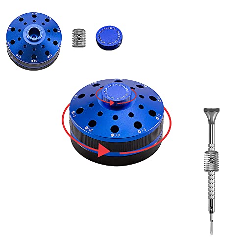 Singcci precision watch screwdriver set with slotted and Phillips drivers, extra replacement blades, and storage case