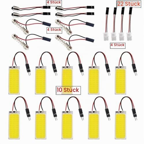10 pieces white 36 SMD LED panel dome light, with 12 pieces garland adapter, for DIY model making