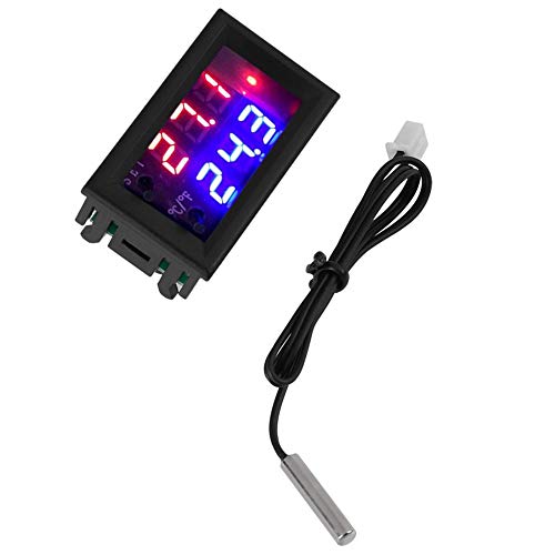 [Australia - AusPower] - Temperature Controller, 12V Digital Display Microcomputer Thermostat Temperature Controller Switch Household Thermostats Fan Controller with Sensor 