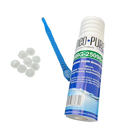 NeoPure NP420 5 micron sediment and scale filter cartridge, 2.5 x 9-7/8 inch DOE, for standard 10-inch housings
