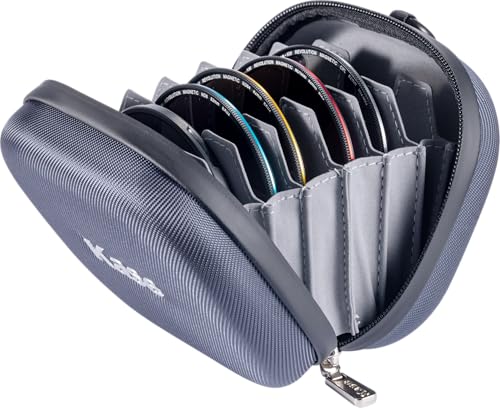 Kase Revolution Plus Hard Shell Tortoise Filter Wallet Case 8 Pocket + Carabiner (Large 95-112mm) Large 95-112mm