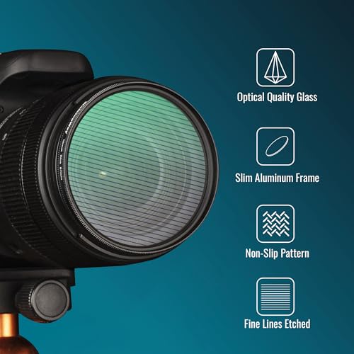 Walking Way 49mm Variable Blue Streak Filter, Rotating Cinematic Flare