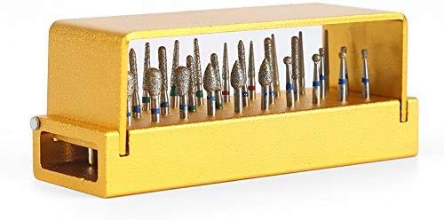 [Australia - AusPower] - High Speed Diamond Bur Set with Aluminium Alloy Shelf 