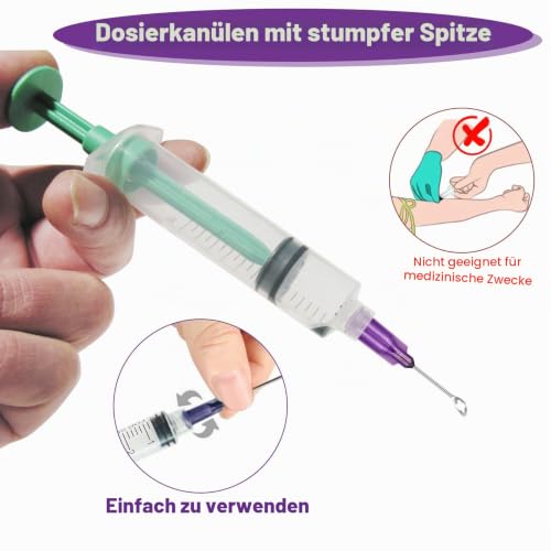 GOTRUST Blunt Tip Dosing Needle, 84 Pieces Dispensing Needle Sets, Syringe Needles Blunt Syringe Needle, Syringe Needles for Refilling Inks, Glue and Syringe