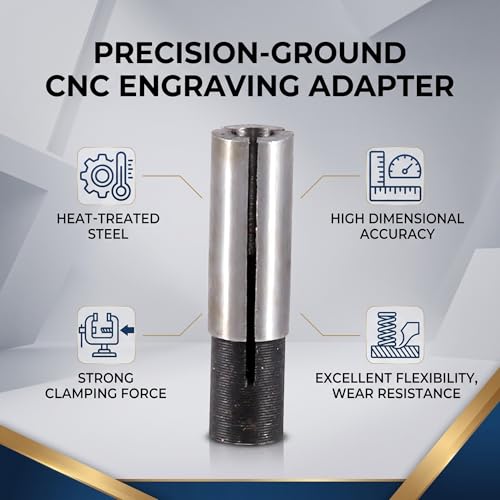 6mm to 3.175mm Precision Engraving Bit CNC Router Tool Adapter Collet for Grinding Engraving Machine ER Collet